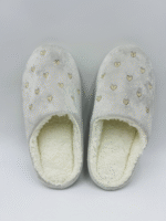 Heart Embroidered Slippers