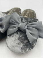 Bow-Tie Velvet Slippers - Image 2