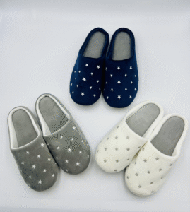 Star Embroidered Slippers - Image 4